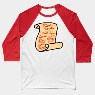 Letters To Santa Baseball T-Shirt